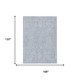 10' X 14' Sky Blue And Blue Oriental Washable Indoor Outdoor Area Rug