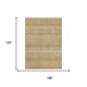 10' X 14' Copper And Orange Striped Washable Indoor Outdoor Area Rug