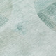 8' Teal Blue And Silver Round Geometric Washable Indoor Outdoor Area Rug