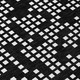 8' Black And White Round Abstract Washable Indoor Outdoor Area Rug