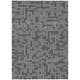 8' X 10' Graphite And Gray Abstract Washable Indoor Outdoor Area Rug