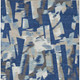10' X 14' Blue And Beige Abstract Washable Indoor Outdoor Area Rug