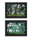 Set Of Two Enchanted Forest 2 Black Framed Print Wall Art
