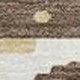 8' Coffee And Brown Round Abstract Washable Indoor Outdoor Area Rug