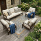 8' X 10' Gray And Graphite Oriental Washable Indoor Outdoor Area Rug