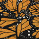 8' X 10' Orange And Black Animal Print Washable Indoor Outdoor Area Rug
