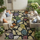 8' X 10' Wheat And Gold Animal Print Washable Indoor Outdoor Area Rug