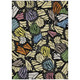 9' X 12' Wheat And Gold Animal Print Washable Indoor Outdoor Area Rug