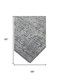 5' X 8' Silver And Gray Abstract Hand Woven Area Rug