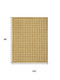 5' X 8' Gold And Brown Wool Geometric Hand Knotted Area Rug