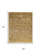 5' X 8' Tan Yellow And Orange Wool Floral Hand Knotted Area Rug
