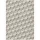 5' X 8' Ivory And Beige Geometric Washable Indoor Outdoor Area Rug