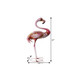 37" Pink And Yellow Metal Flamingo Garden Accents Accessories
