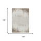 9' X 12' Ivory And Beige Floral Washable Indoor Outdoor Area Rug