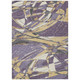 9' X 12' Plum And Purple Abstract Washable Indoor Outdoor Area Rug