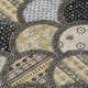 5' X 8' Black And Graphite Geometric Washable Indoor Outdoor Area Rug