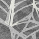 10' X 14' Gray And Graphite Floral Washable Indoor Outdoor Area Rug