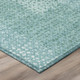 9' X 12' Turquoise And Teal Blue Abstract Washable Indoor Outdoor Area Rug
