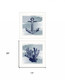 Set Of Two The Beach Coastal 1 White Framed Print Wall Art