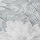 10' X 14' Silver And Gray Floral Washable Indoor Outdoor Area Rug