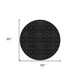 8' Gray And Charcoal Round Medallion Washable Indoor Outdoor Area Rug