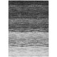 10' X 14' Gray Silver And Ivory Ombre Washable Indoor Outdoor Area Rug