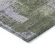 3' X 5' Olive Green And Purple Abstract Washable Indoor Outdoor Area Rug