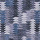 8' X 10' Navy Blue And Sky Blue Southwestern Washable Indoor Outdoor Area Rug