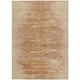 3' X 5' Salmon And Copper Abstract Washable Indoor Outdoor Area Rug