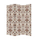72" Green Folding Three Panel Screen Room Divider