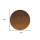 8' Chocolate And Brown Round Ombre Washable Indoor Outdoor Area Rug