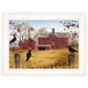Autumn Gold 1 White Framed Print Wall Art
