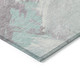 10' X 14' Blue Teal Blue And Gray Abstract Washable Indoor Outdoor Area Rug
