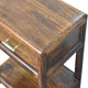 20" Chestnut Solid Wood Square One Drawer Nightstand