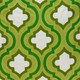 20" X 7" X 20" Cool Traditional Green And White Pillow Cover With Poly Insert