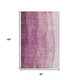 8' X 10' Merlot And Ivory Ombre Washable Area Rug With UV Protection