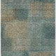 5' X 8' Teal And Brown Abstract Washable Area Rug With UV Protection