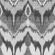 9' X 12' Gray And Silver Ikat Washable Area Rug With UV Protection