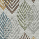 8' X 10' Gray Teal And Gold Floral Washable Area Rug With UV Protection