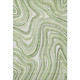 10' X 14' Artichoke Green And Ivory Marble Washable Area Rug With UV Protection