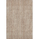 8' X 10' Rust And Beige Striped Washable Area Rug With UV Protection