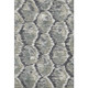 3' X 5' Charcoal Ivory And Gray Diamond Washable Area Rug With UV Protection