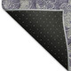 9' X 12' Eggplant And Gray Floral Washable Area Rug With UV Protection