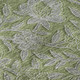 3' X 5' Olive Green And Gray Floral Washable Area Rug With UV Protection