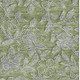 5' X 8' Olive Green And Gray Floral Washable Area Rug With UV Protection