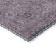 8' X 10' Plum And Ivory Floral Washable Area Rug With UV Protection