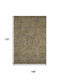 10' X 14' Brown And Beige Southwestern Washable Area Rug With UV Protection