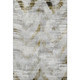9' X 12' Taupe Gray And Brown Abstract Washable Area Rug With UV Protection