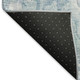 3' X 5' Sky Blue And Ivory Abstract Washable Area Rug With UV Protection
