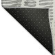 9' X 12' Gray And Ivory Vermicular Washable Area Rug With UV Protection